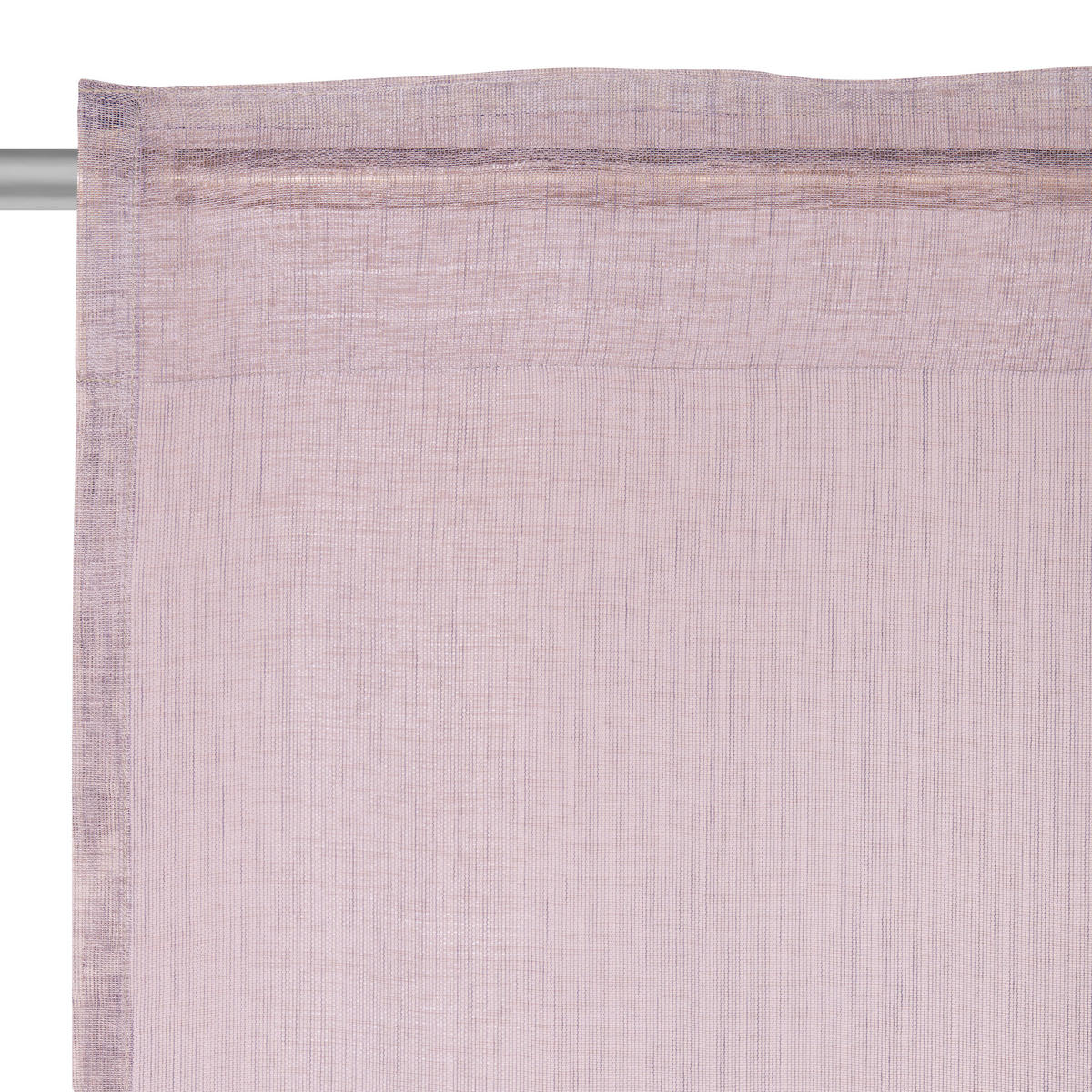 FERTIGVORHANG transparent  - Rosa, Basics, Textil (140/245cm) - Esposa