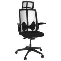 DREHSTUHL  in Webstoff Schwarz  - Schwarz, Basics, Kunststoff/Textil (66/123-139/66cm) - MID.YOU