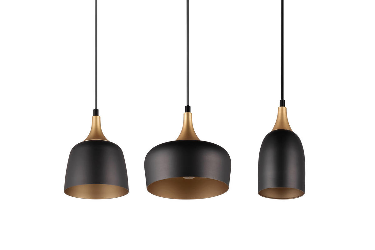 PENDELLEUCHTE 63/20/150 cm   - Schwarz, Design, Metall (63/20/150cm) - Trio Leuchten