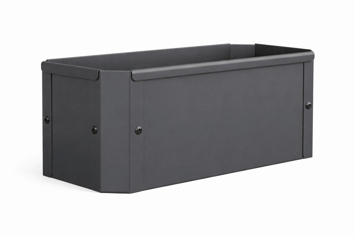 HOCHBEET - Schwarz, Modern, Metall (39/16/18cm)
