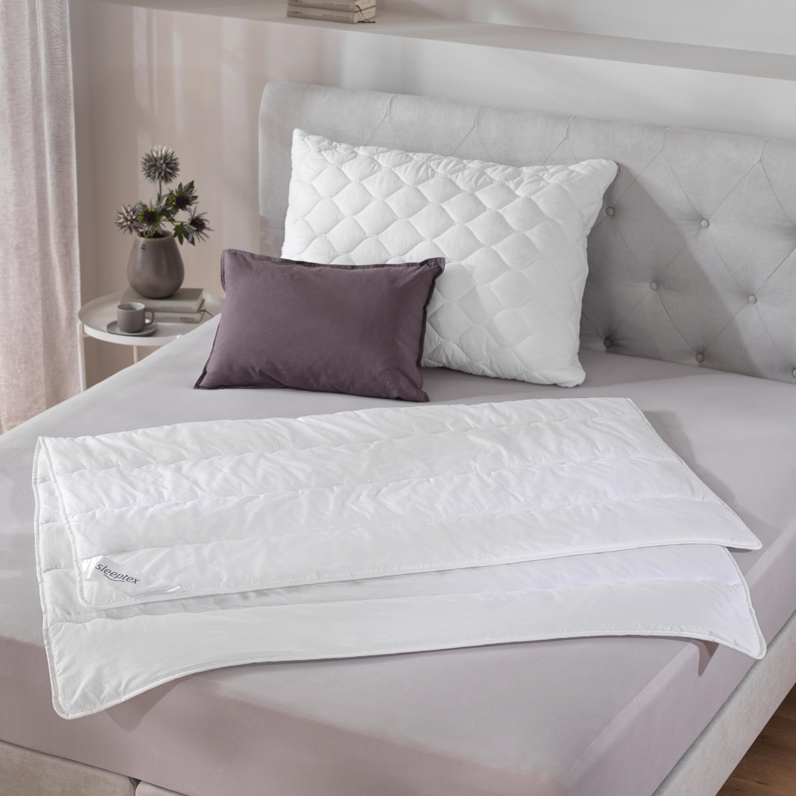 SOMMERDECKE 140/200 cm Katharina  - Weiß, Basics, Textil (140/200cm) - Sleeptex