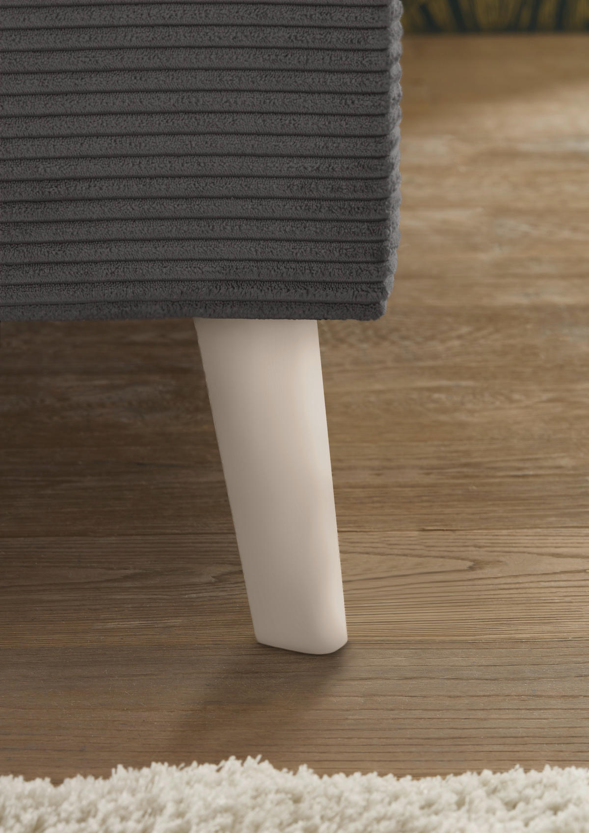 POLSTERBETT 140/200 cm,  in Grau,  - Eichefarben/Grau, KONVENTIONELL, Holz/Textil (140/200cm) - SetOne by Musterring