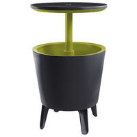 GARTEN-BARTISCH Kunststoff rund  - Anthrazit/Grün, Basics, Kunststoff (49,5/57/49,5cm) - Ambia Garden