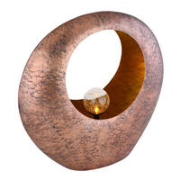 SOLÁRNÍ SVÍTIDLO 35/13.5/37 cm - čiré/barvy mosazi, Design, kov/sklo (35/13.5/37cm) - Globo