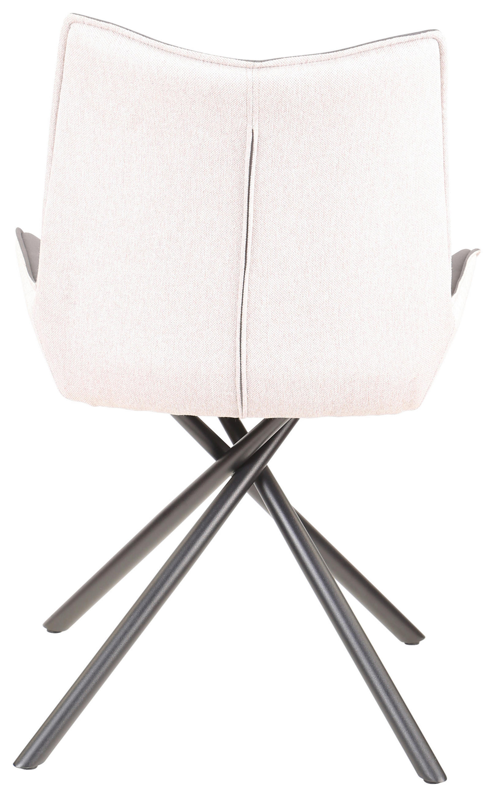 STUHL in Textil Dunkelgrau, Beige - Dunkelgrau/Beige, Design, Textil/Metall (58/83/63cm) - Carryhome
