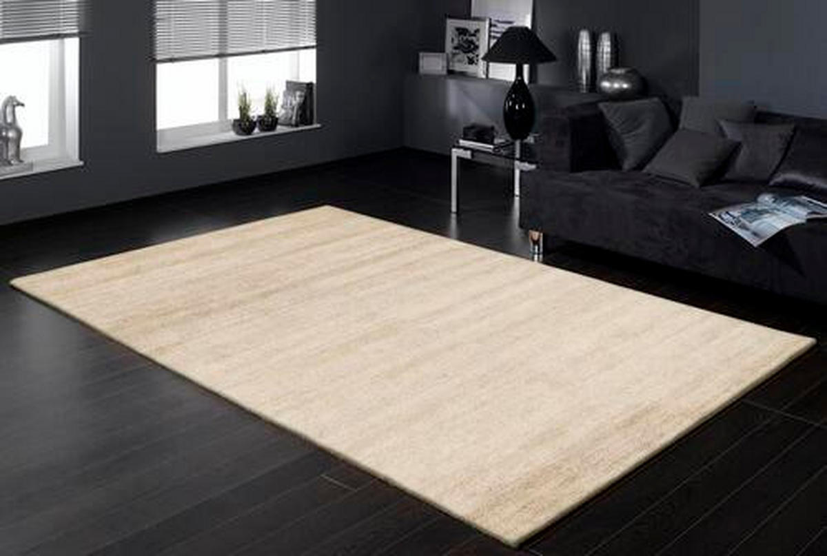 WOLLTEPPICH 70/140 cm Nepal Naturfarben  - Naturfarben, Basics, Textil (70/140cm) - Cazaris