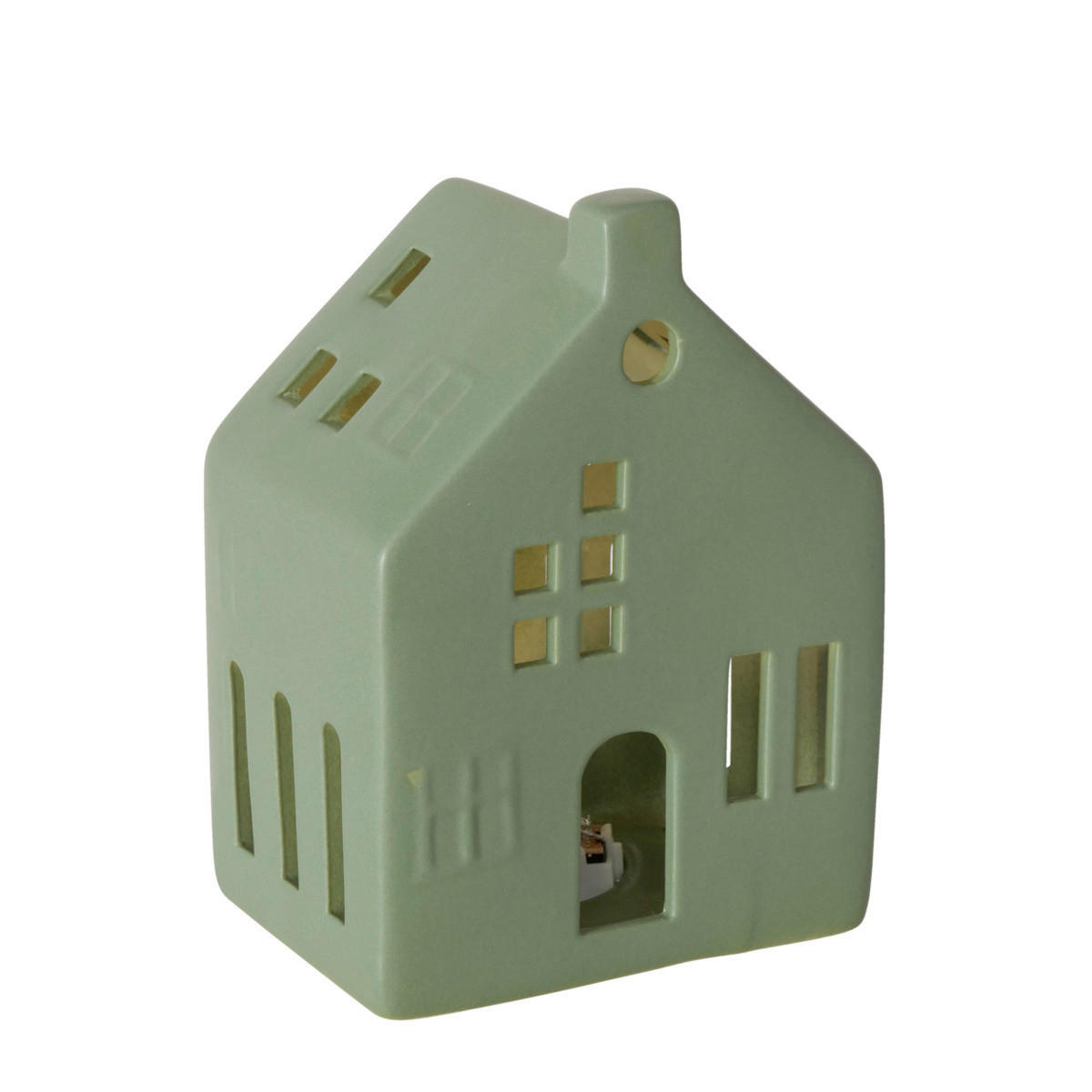 DEKOHAUS  - Grün, Basics, Keramik (10/7,5/14cm) - Boltze Home