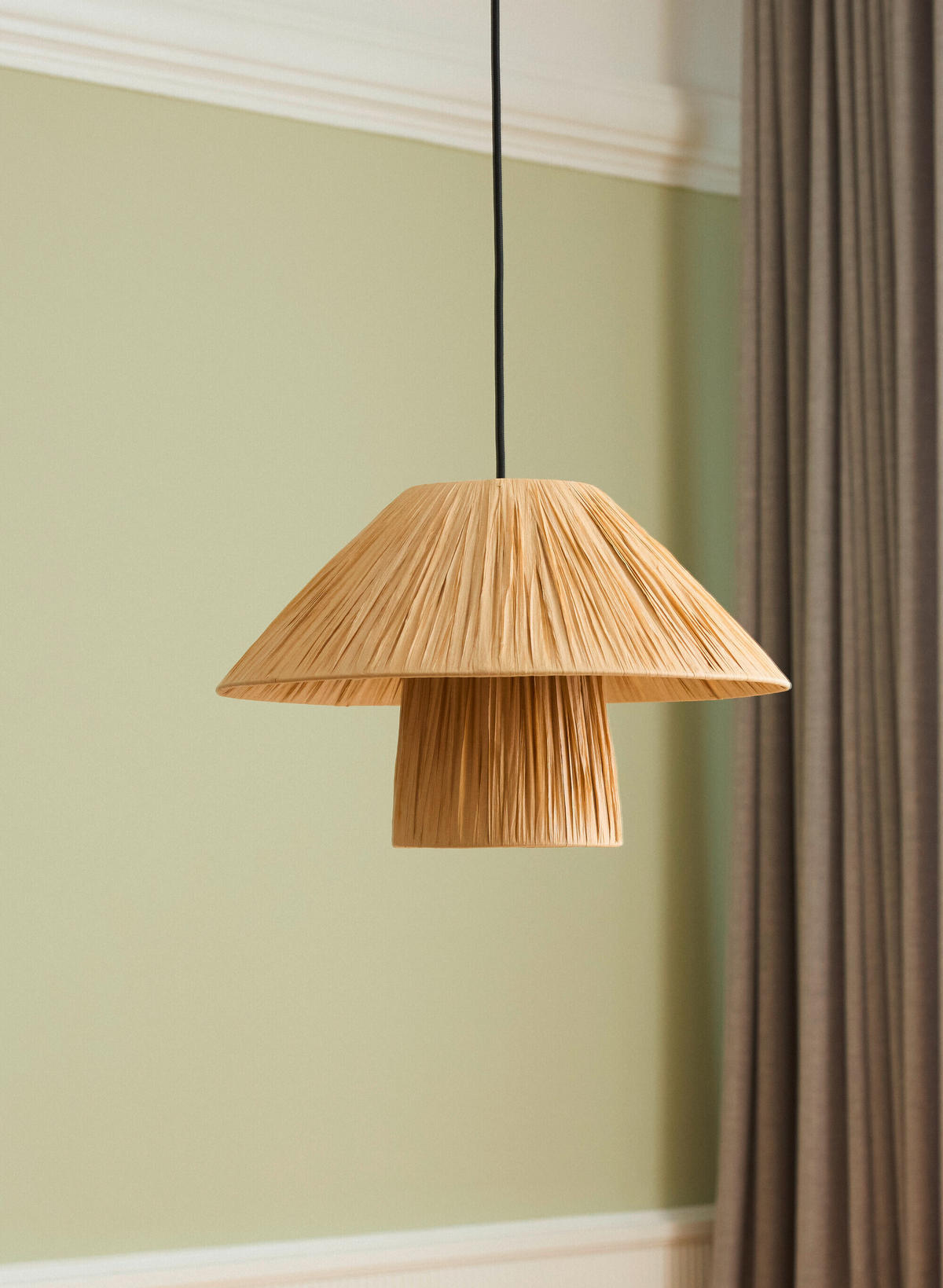 PENDELLEUCHTE 40/120 cm   - Braun, Natur, Naturmaterialien/Metall (40/120cm) - Ledvance