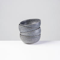 MÜSLISCHALENSET MOOS´N´STEIN 4-teilig  - Grau, Basics, Keramik (15,5/6,5cm) - Gipfelstück