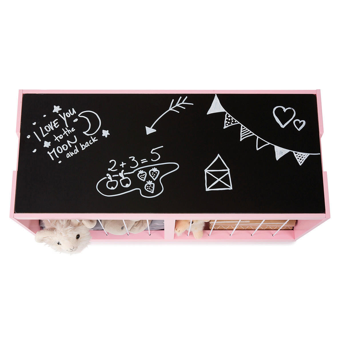 AUFBEWAHRUNGSBOX    70/30/37 cm  - Goldfarben/Rosa, Basics, Holz/Holzwerkstoff (70/30/37cm) - MUSTERKIND