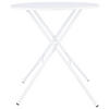 GARTENKLAPPTISCH 67/67/73 cm Metall rund  - Weiß, KONVENTIONELL, Metall (67/67/73cm) - FIAM