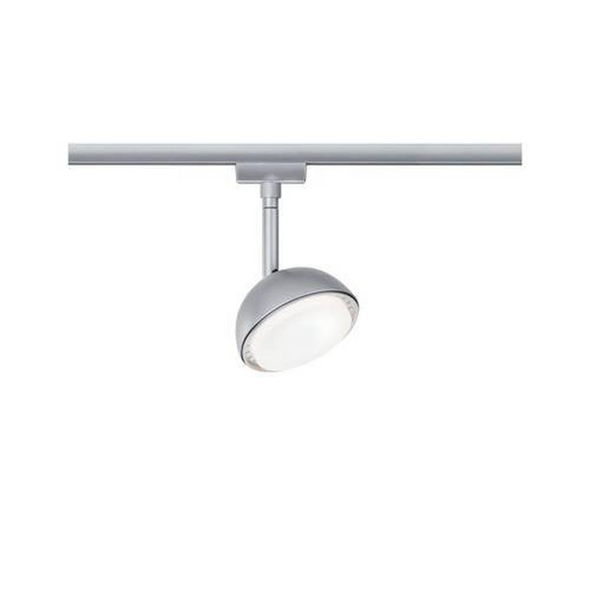 SCHIENENSYSTEM-STRAHLER - Chromfarben, Basics, Kunststoff/Metall (10/17,0cm) - Paulmann
