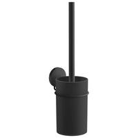WC-BÜRSTENGARNITUR in Metall  Kunststoff   - Schwarz, Basics, Kunststoff/Metall (8,3/35/11cm)
