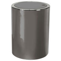 KOŠ NA KOSMETICKÉ POTŘEBY, 5 l - platinová, Basics, plast (19/24,5cm) - Kleine Wolke
