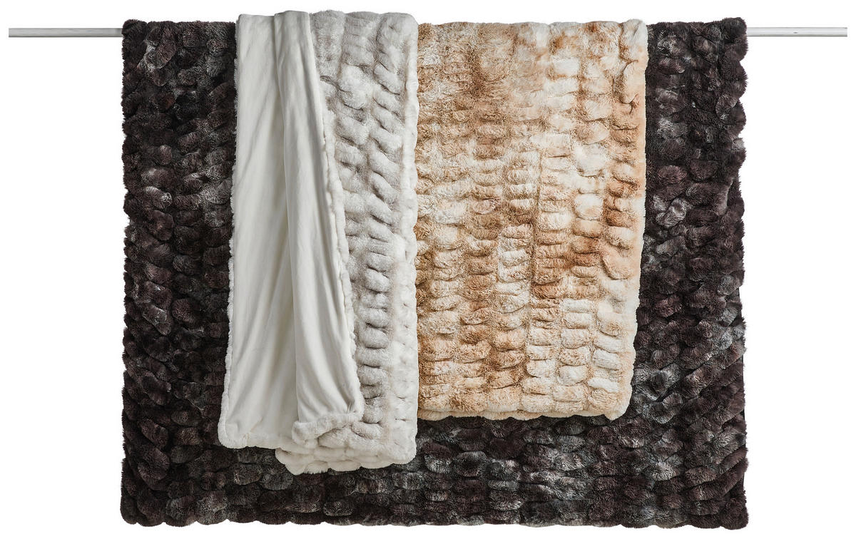 FELLDECKE BENGAL 150/200 cm  - Beige/Naturfarben, Basics, Textil (150/200cm) - Novel