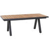 GARTENTISCH 205-265/103/76 cm Holz, Metall rechteckig  - Anthrazit/Teakfarben, Basics, Holz/Metall (205-265/103/76cm) - Siena Garden