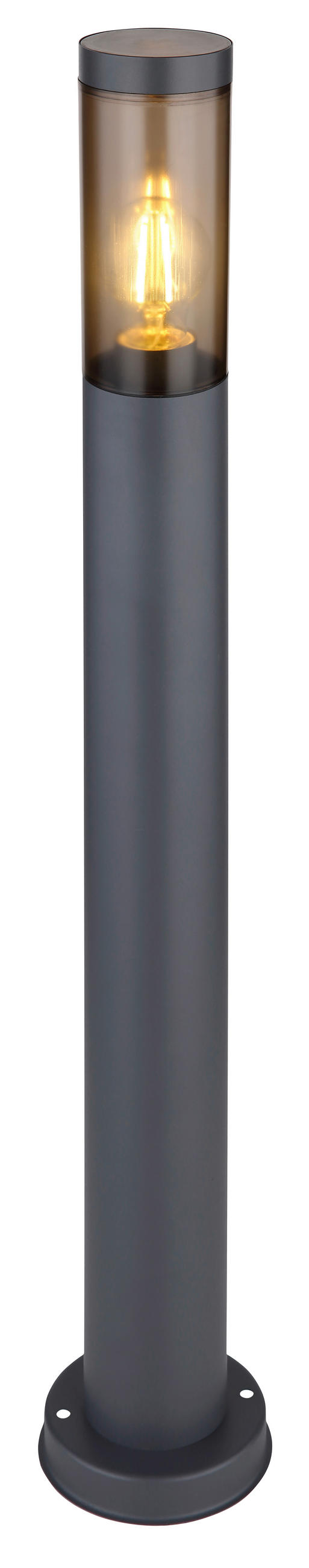 AUSSENSTEHLEUCHTE - Anthrazit/Grau, Design, Kunststoff/Metall (12,7/80cm) - Globo