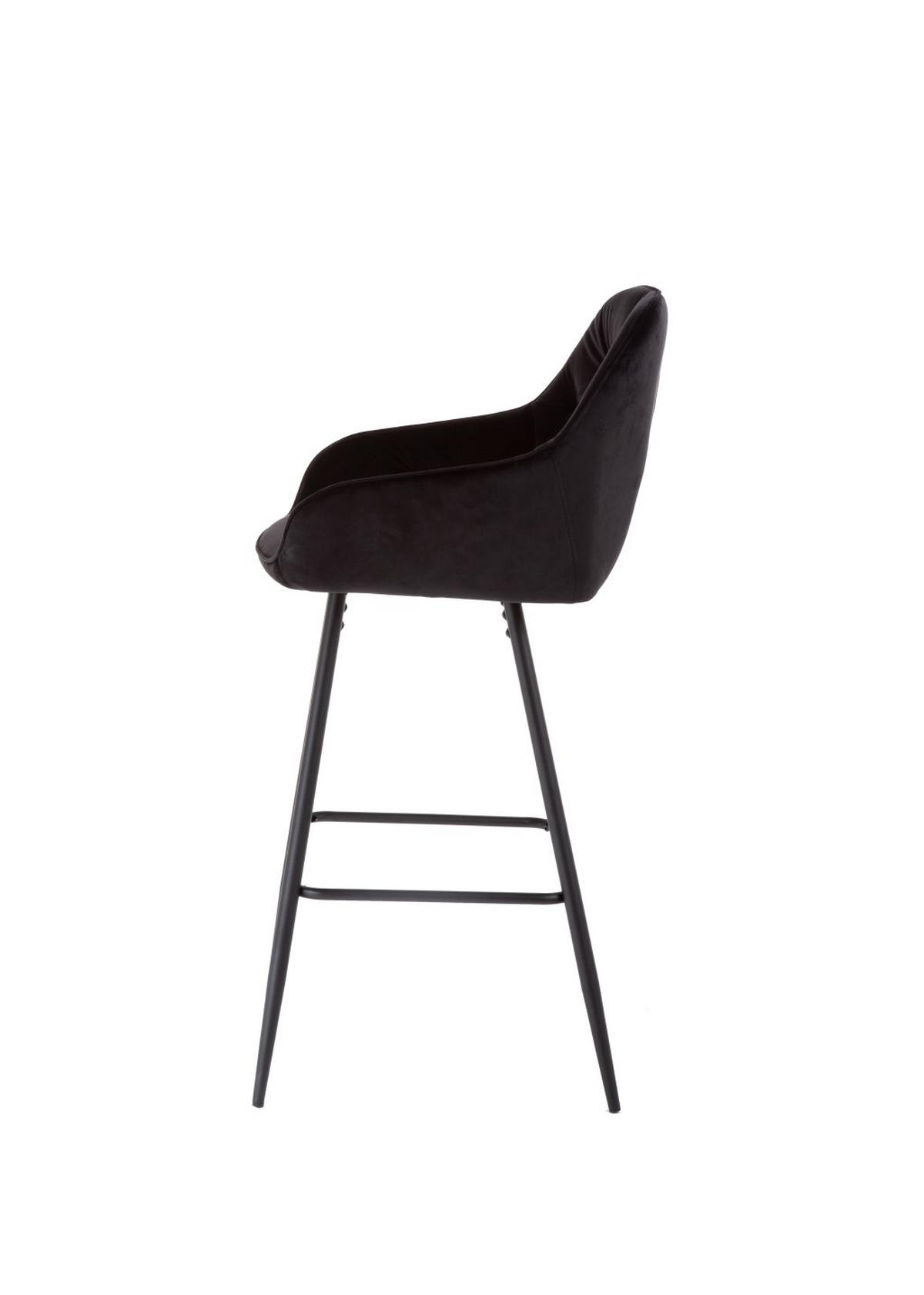 BAROVÁ ŽIDLE, černá - černá, Design, kov/textil (55/107/53cm) - Carryhome