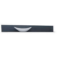 WANDBOARD in 154/19/20 cm Anthrazit  - Anthrazit, Natur, Metall (154/19/20cm) - Valnatura