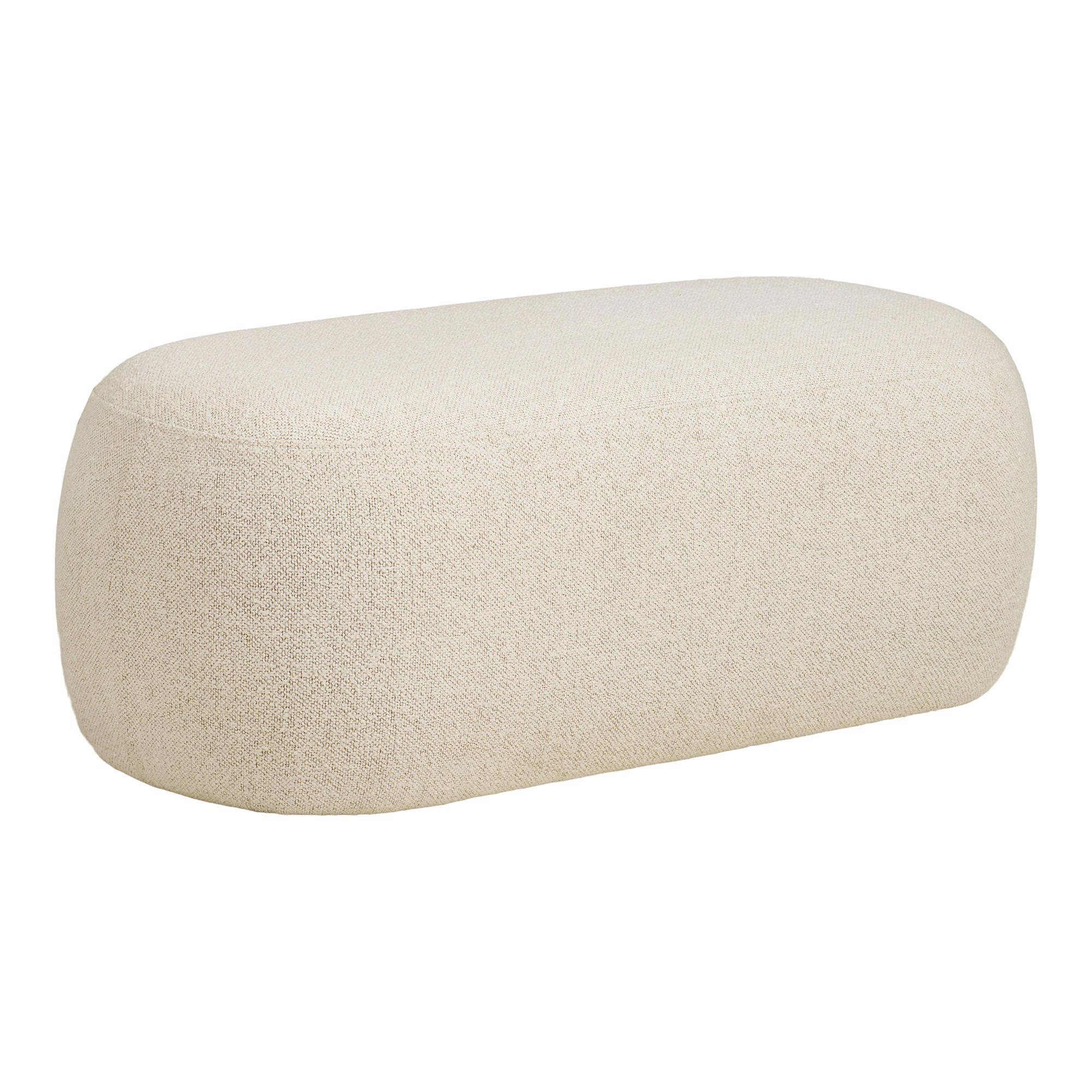 POLSTERBANK - Creme, Design, Textil (100/38/50cm) - MID.YOU