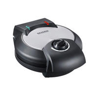 WAFFELEISEN  - Schwarz, Basics, Metall (20,3/25,5/10,5cm) - Severin