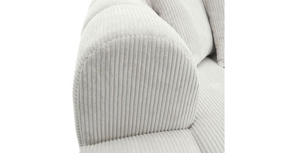 ECKSOFA Naturfarben Cord Zierkissen, Rücken echt  - Schwarz/Naturfarben, KONVENTIONELL, Kunststoff/Textil (162/313cm) - Carryhome