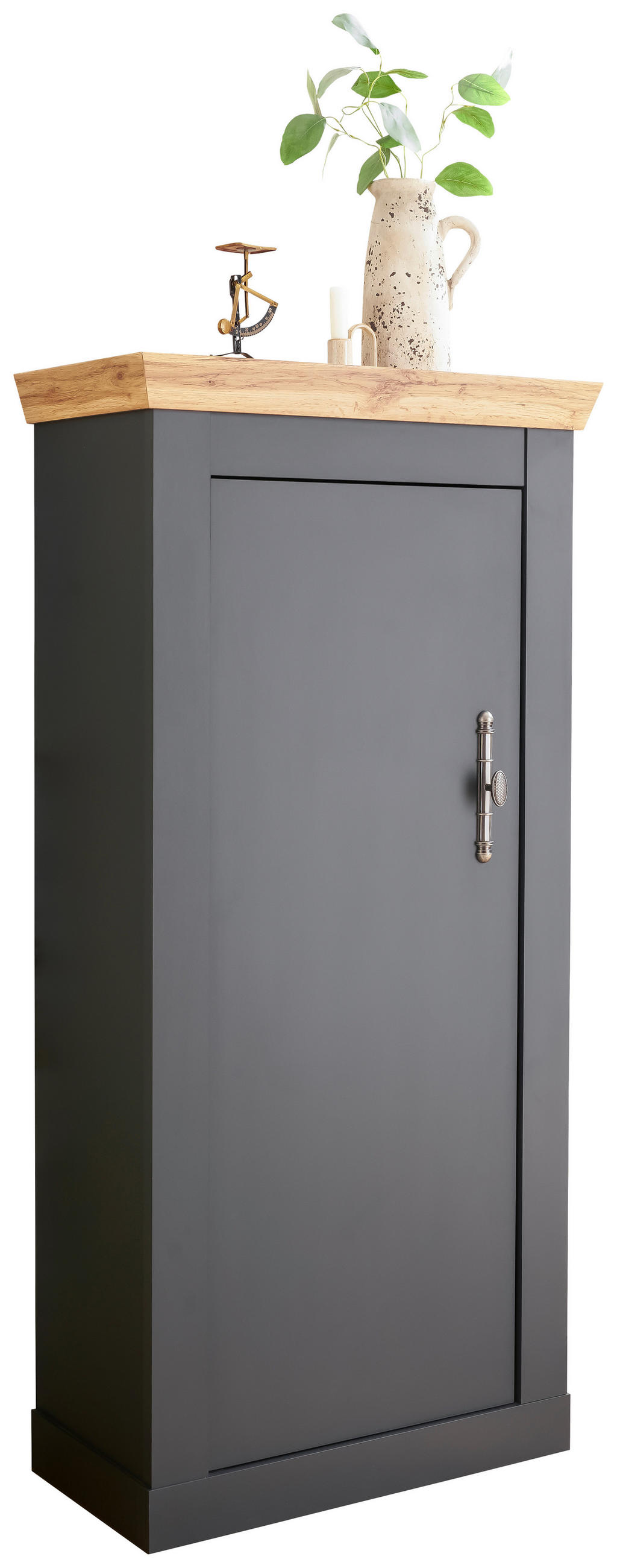HIGHBOARD  in 72/146/38 cm  - Anthrazit/Eiche Wotan, Design, Holzwerkstoff/Metall (72/146/38cm) - MID.YOU