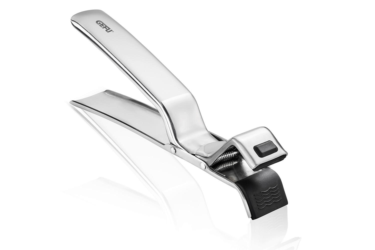 KÜCHENZANGE  - Silberfarben/Schwarz, Basics, Kunststoff/Metall (19,2/3/6,5cm) - Gefu