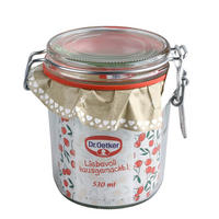 BEFŐTTESÜVEG 530 ml   - áttetsző, Basics, üveg/fém (530ml) - Dr.Oetker