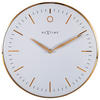 WANDUHR 30/30/4,3 cm   - Weiss/Goldfarben, Basics, Glas/Metall (30/30/4,3cm)