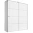 SCHWEBETÜRENSCHRANK 2-türig Sonoma Eiche, Weiß - Weiß/Sonoma Eiche, KONVENTIONELL, Glas/Holzwerkstoff (200/240/68cm) - Moderano