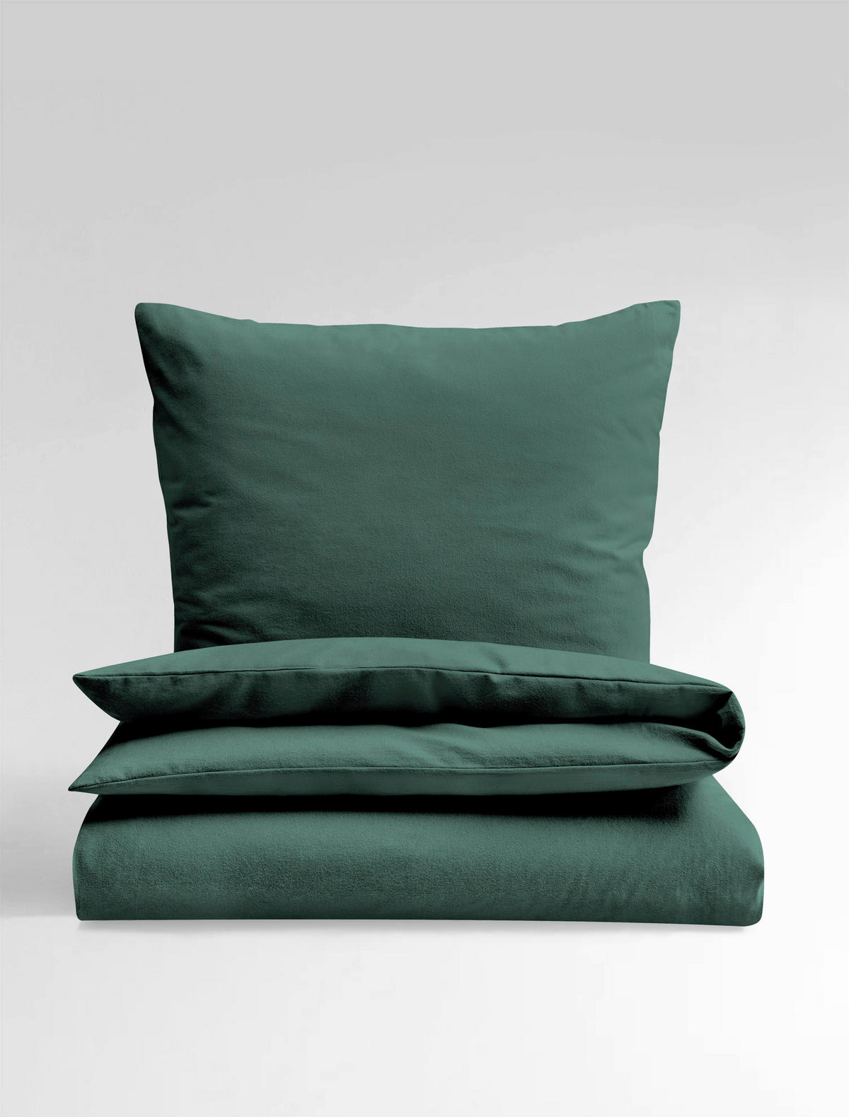 BETTWÄSCHE Biber 240/200 cm  - Grün, Basics, Textil (240/200cm) - Bierbaum