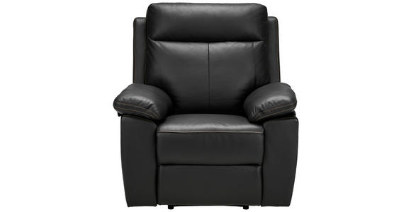 SITZGARNITUR in Lederlook Kombination Echtleder/Lederlook Schwarz - Creme/Schwarz, KONVENTIONELL, Leder/Textil - Xora