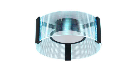 LED-DECKENLEUCHTE 40/16.5 cm   - Transparent/Weiß, Design, Kunststoff/Metall (40/16.5cm) - Novel