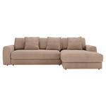 ECKSOFA in Cord Hellbraun  302/182 cm  - Hellbraun/Schwarz, MODERN, Kunststoff/Textil (302/182cm) - Carryhome