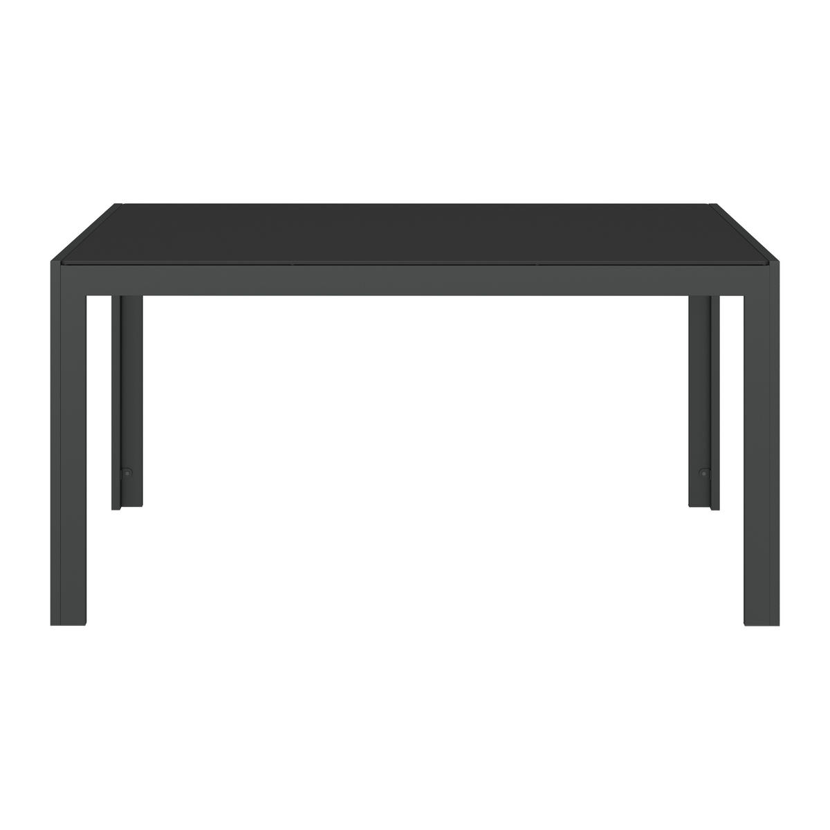 GARTENTISCH 140/90/72 cm Metall, Glas rechteckig  - Anthrazit, Design, Glas/Metall (140/90/72cm) - Xora