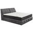 BOXSPRINGBETT 180/200 cm in Grau, Dunkelgrau - Dunkelgrau/Grau, Design, Kunststoff/Textil (180/200cm) - Carryhome BOXSPRINGBETT 180/200 cm in Grau, Dunkelgrau - Dunkelgrau/Grau, Design, Kunststoff/Textil (180/200cm) - Carryhome