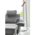 WOHNLANDSCHAFT in Flachgewebe Grau - Chromfarben/Grau, KONVENTIONELL, Textil/Metall (168/305/200cm) - Voleo