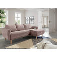 ECKSOFA Altrosa Flachgewebe  - Buchefarben/Altrosa, KONVENTIONELL, Holz/Textil (230/144cm) - Carryhome