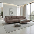 ECKSOFA  in Webstoff Braun  304/196 cm  - Schwarz/Braun, KONVENTIONELL, Textil/Metall (304/196cm) - Hom`in