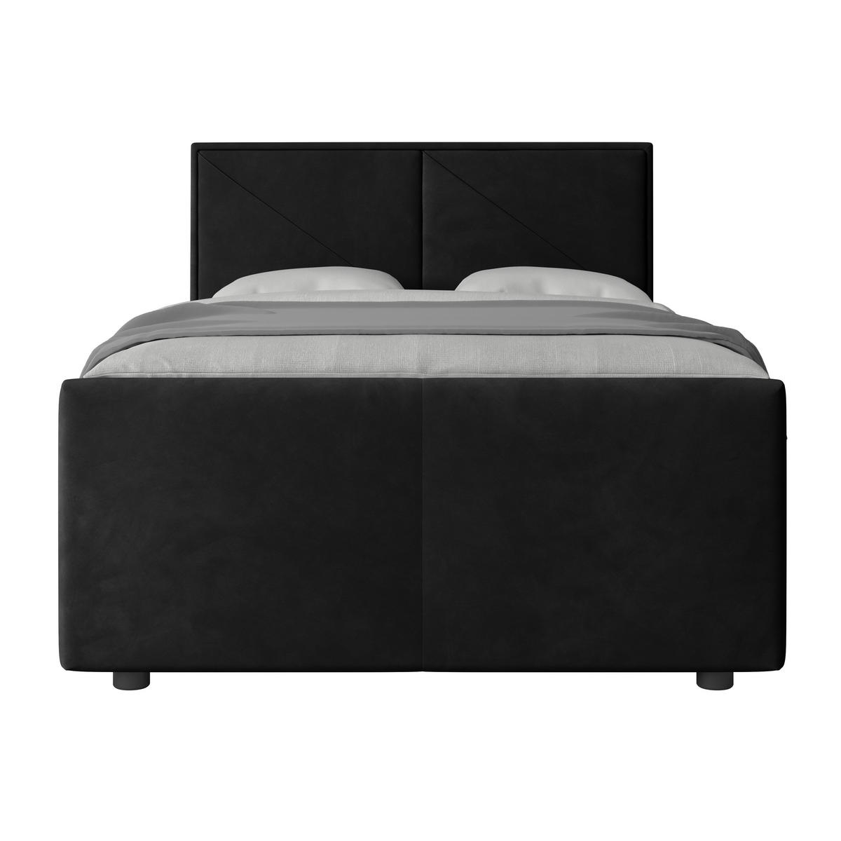 BOXSPRINGBETT 140/200 cm  in Schwarz  - Schwarz, Modern, Holz/Kunststoff (140/200cm) - MID.YOU