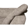 WOHNLANDSCHAFT Beige Struktur  - Beige/Schwarz, KONVENTIONELL, Textil/Metall (188/357/253cm) - Carryhome