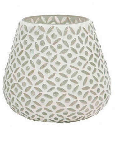 TEELICHTGLAS  - Weiß, KONVENTIONELL, Kunststoff (12/11/11cm) - Cor Mulder