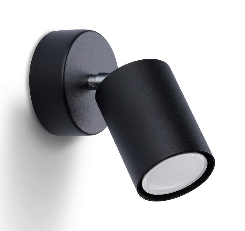 WANDLEUCHTE LEMMI 8/8/18.5 cm   - Schwarz, Basics, Metall (8/8/18.5cm)