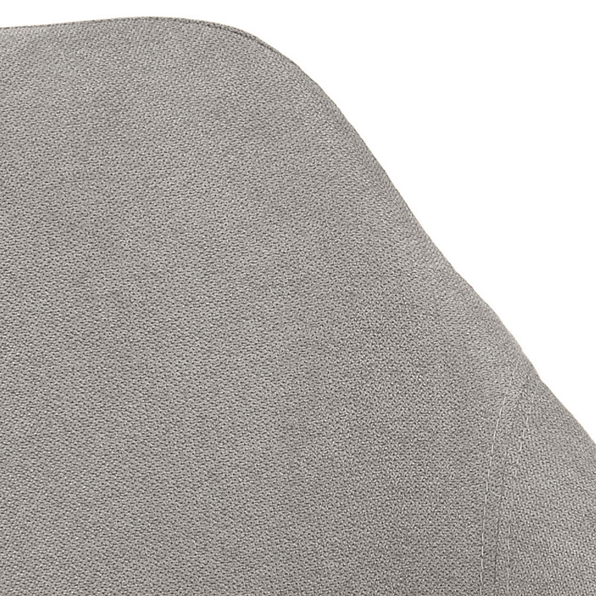 ARMLEHNSTUHL  in Mikrofaser  - Hellgrau/Schwarz, Design, Textil/Metall (51,5/78/54,5cm) - MID.YOU