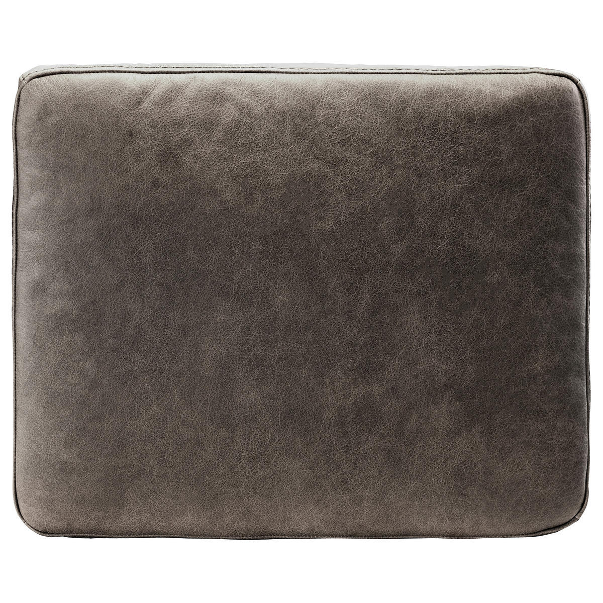 ZIERKISSEN SPRING  - Dunkelgrau, Design, Leder/Textil (52/42/7cm) - Livetastic
