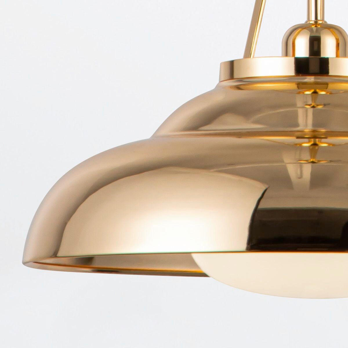 Thumbnail - Elstead Lighting Hängeleuchte Alora, Messing, Metall, Glas, 29.5 cm, RoHS, CE, höhenverstellbar, Lampen & Leuchten, Inne...