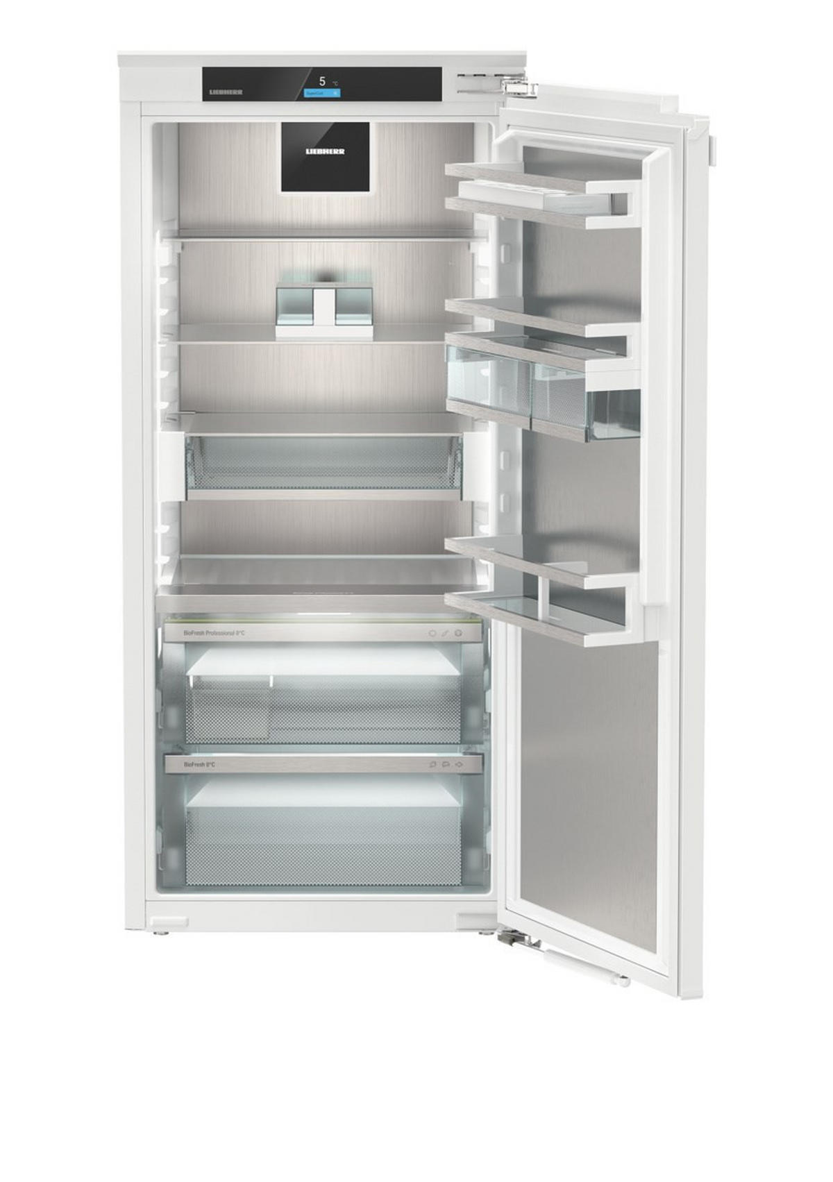 KÜHLSCHRANK 55,9/121,8/54,6 cm IRBBI4170  - Edelstahlfarben/Weiß, Basics, Kunststoff/Metall (55,9/121,8/54,6cm) - Liebherr