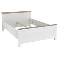 BETT  in Pinienfarben, Hellbraun  - Hellbraun/Pinienfarben, Design (155/86/208cm) - MID.YOU
