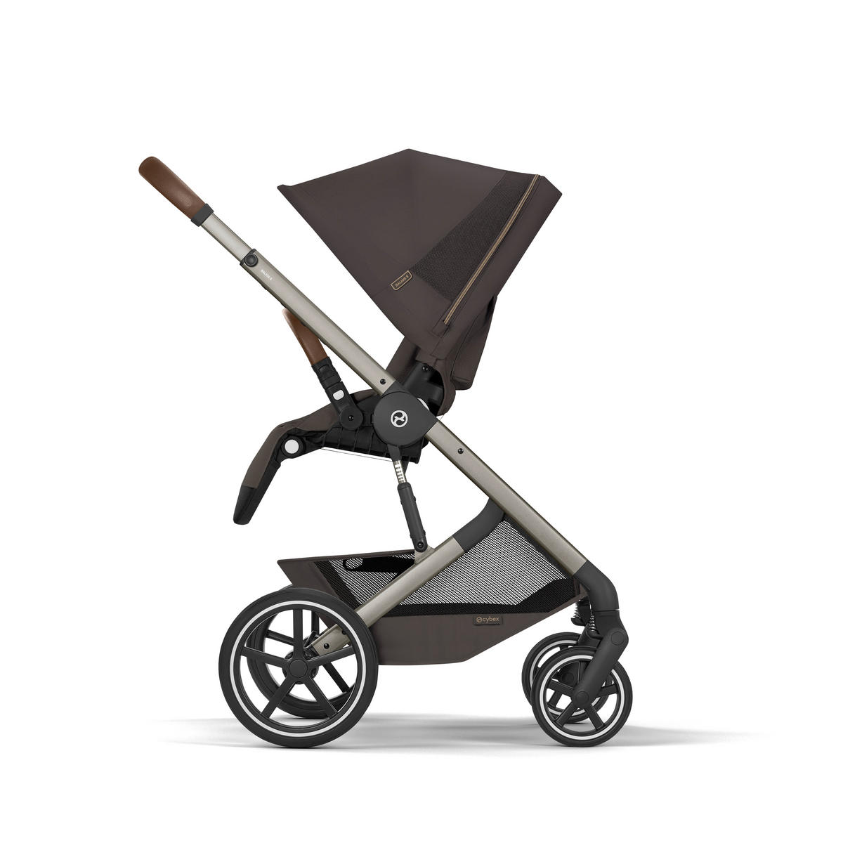 KOMBINIRANA DJEČJA KOLICA  Balios S Lux TPE inkl. Fold-Carrycot  - tamno smeđa/taupe, Basics, tekstil/metal (87/60/108cm) - cybex GOLD